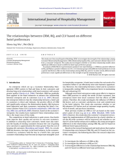 The relationships between CRM, RQ, and CLV based on different