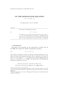 ON THE DIOPHANTINE EQUATION xp &minus; x = yq &minus; y