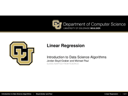 Linear Regression