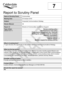 Communications Strategy [Word Document 158KB]