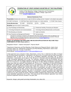 FEDERATION OF CROP SCIENCE SOCIETIES OF THE PHILIPPINES