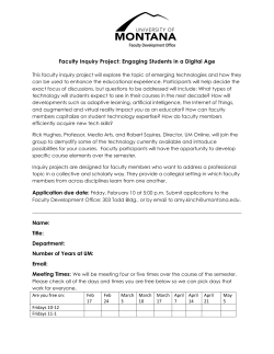 Spring 2017 Faculty Inquiry Project: Engaging students in the digital