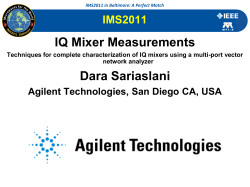 IQ Mixer Measurements: Techniques for Complete Characterization