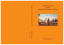 Competition Law and the Bounded Rationality of Firms
