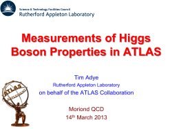 Measurements of Higgs Boson Properties in ATLAS