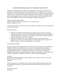 Lesson Plan - Community of Online Research Assignments