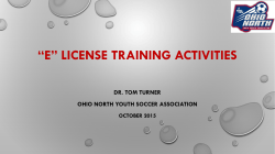 "E" License Practice Games - Ohio Youth Soccer Association North