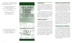 second injury fund - New Jersey Department of Labor
