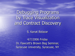 Debugging Programs by Visualization and Interactive Contract
