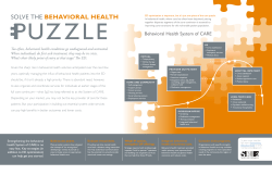 Solve the Behavioral Health Puzzle