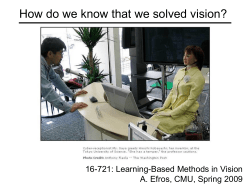 Solving Vision