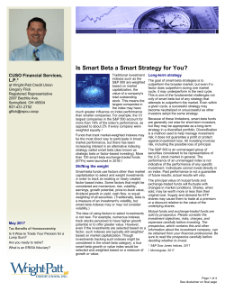 Is Smart Beta a Smart Strategy for You? - Wright