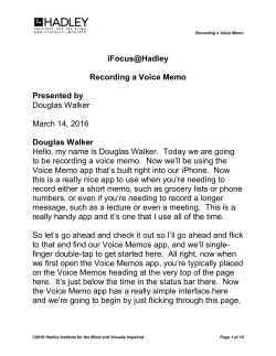 Douglas Walker - Hadley School for the Blind