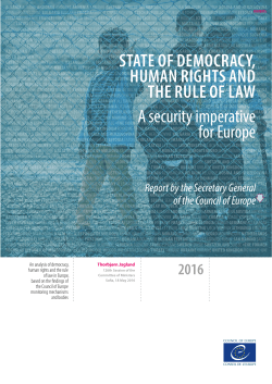 STATE OF DEMOCRACY, HUMAN RIGHTS AND THE RULE