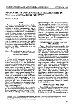 productivity-concentration relationship in the us