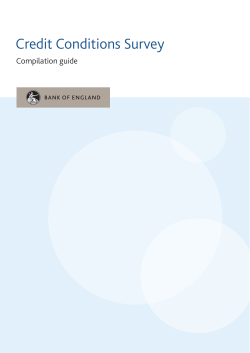 Credit Conditions Survey compilation guide