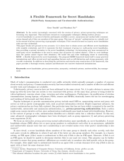 A Flexible Framework for Secret Handshakes