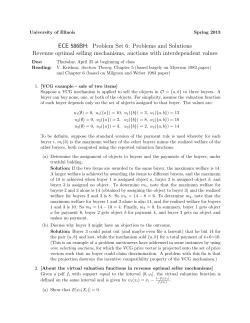 ECE 586BH: Problem Set 6: Problems and Solutions Revenue