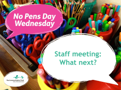 After No Pens Day - The Communication Trust