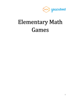 Elementary Math Games