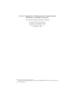 On the Complexity of Fundamental Computational Problems in