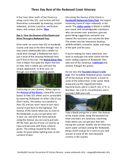 Three Day Best of the Redwood Coast Itinerary