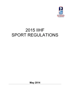 iihf sport regulations