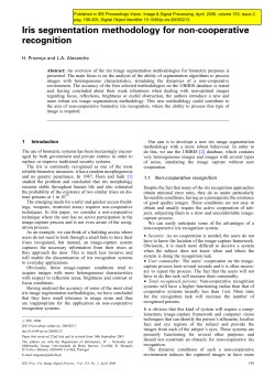 Iris segmentation methodology for non-cooperative recognition