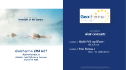 New Concepts - Geothermica