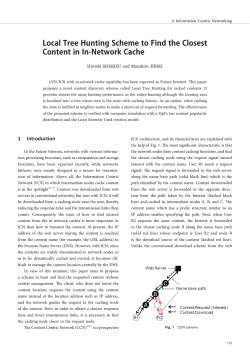 Local Tree Hunting Scheme to Find the Closest Content in In
