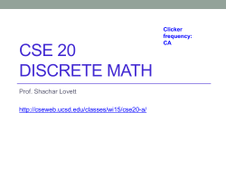 CSE 20 Discrete math
