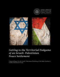 Getting to the Territorial Endgame of an Israeli