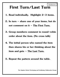 First Turn/Last Turn