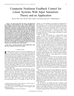 Composite nonlinear feedback control for linear systems