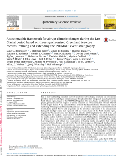 A stratigraphic framework for abrupt climatic changes during the Last