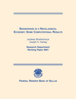 Seigniorage in a Neoclassical Economy: Some Computational Results