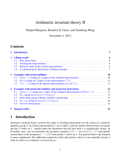 Arithmetic invariant theory II - Harvard Mathematics Department