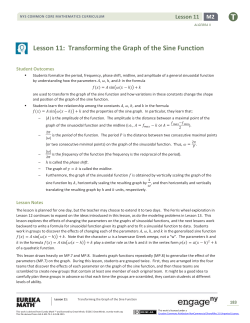 Algebra II Module 2, Topic B, Lesson 11: Teacher Version