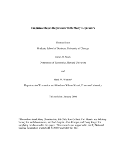 Empirical Bayes Regression With Many Regressors