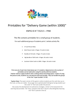 Printables for &ldquo;Delivery Game (within 1000)&rdquo;