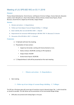 Minutes - SPS Upgrade Study Team