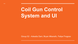 Coil Gun Control System and UI