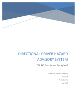 Directional Driver Hazard Advisory System