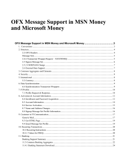 OFX Message Support