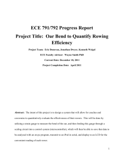 ProgressReportOarBend