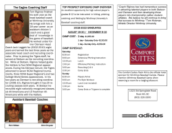 The Eagles Coaching Staff Assistant Baseball Coaches