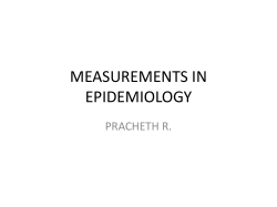 measurements in epidemiology