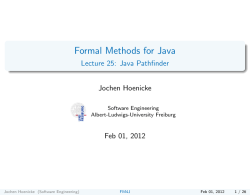 Java Pathfinder - Software Engineering