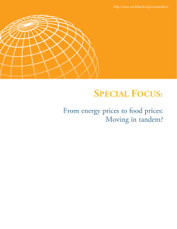 From energy prices to food prices