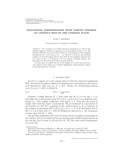 Polynomial approximation with varying weights on compact sets of